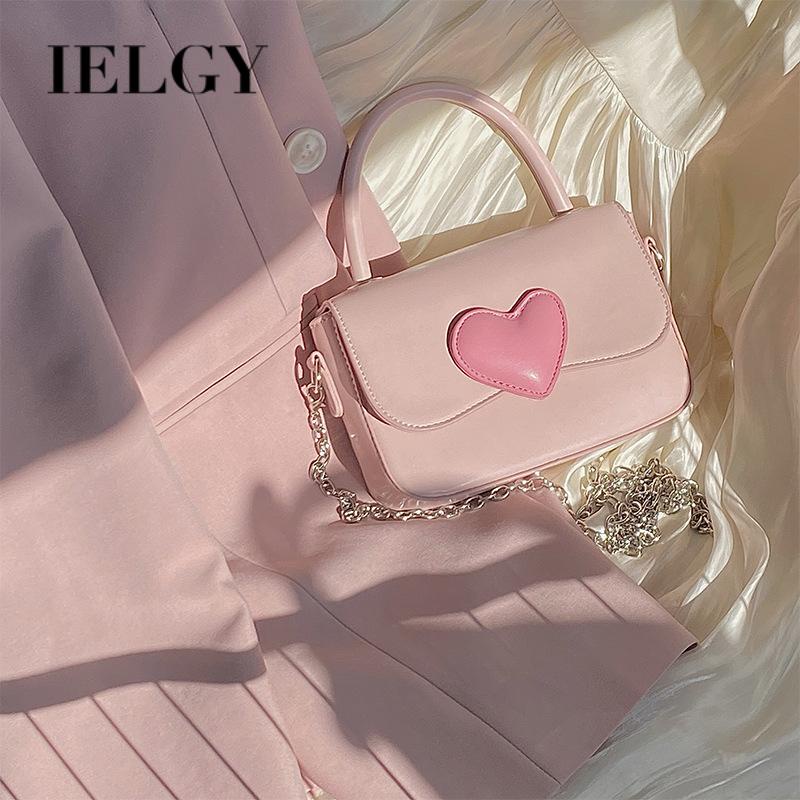 Túi Đeo Chéo Vai Màu Hồng Dễ Thương Thời Trang Sành Điệu Cho Nữ