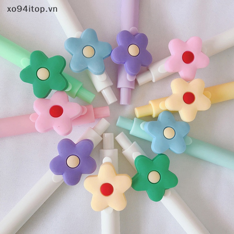 1 Bút Nước Ngòi 0.5mm Hình Bông Hoa Dễ Thương