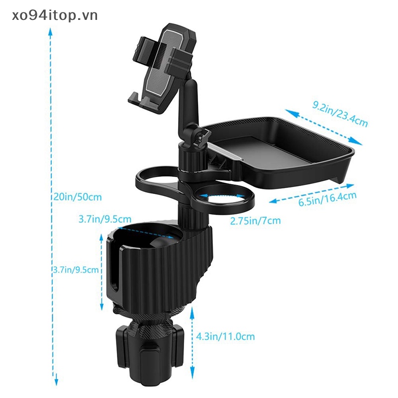 Khay Đựng Ly Nước XOITOP Xoay 360 Độ Tiện Dụng Cho Xe Hơi