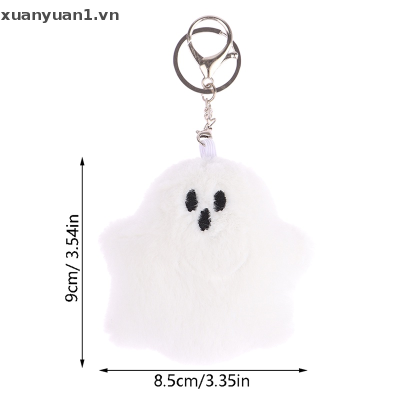 Móc Khóa Hình Ma Nhồi Bông Mềm Mại Đáng Yêu