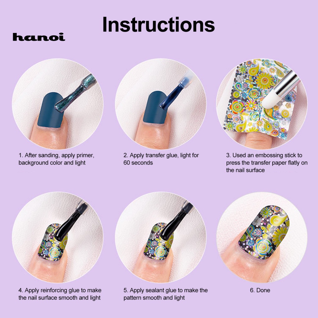 Set 10 Miếng Dán Trang Trí Móng Tay Họa Tiết Giáng Sinh