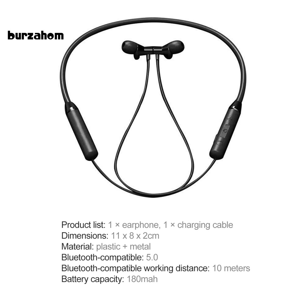 Tai Nghe Nhét Tai Đeo Cổ Giảm Tiếng Ồn Kết Nối Bluetooth Thông Dụng Cho Chạy Bộ