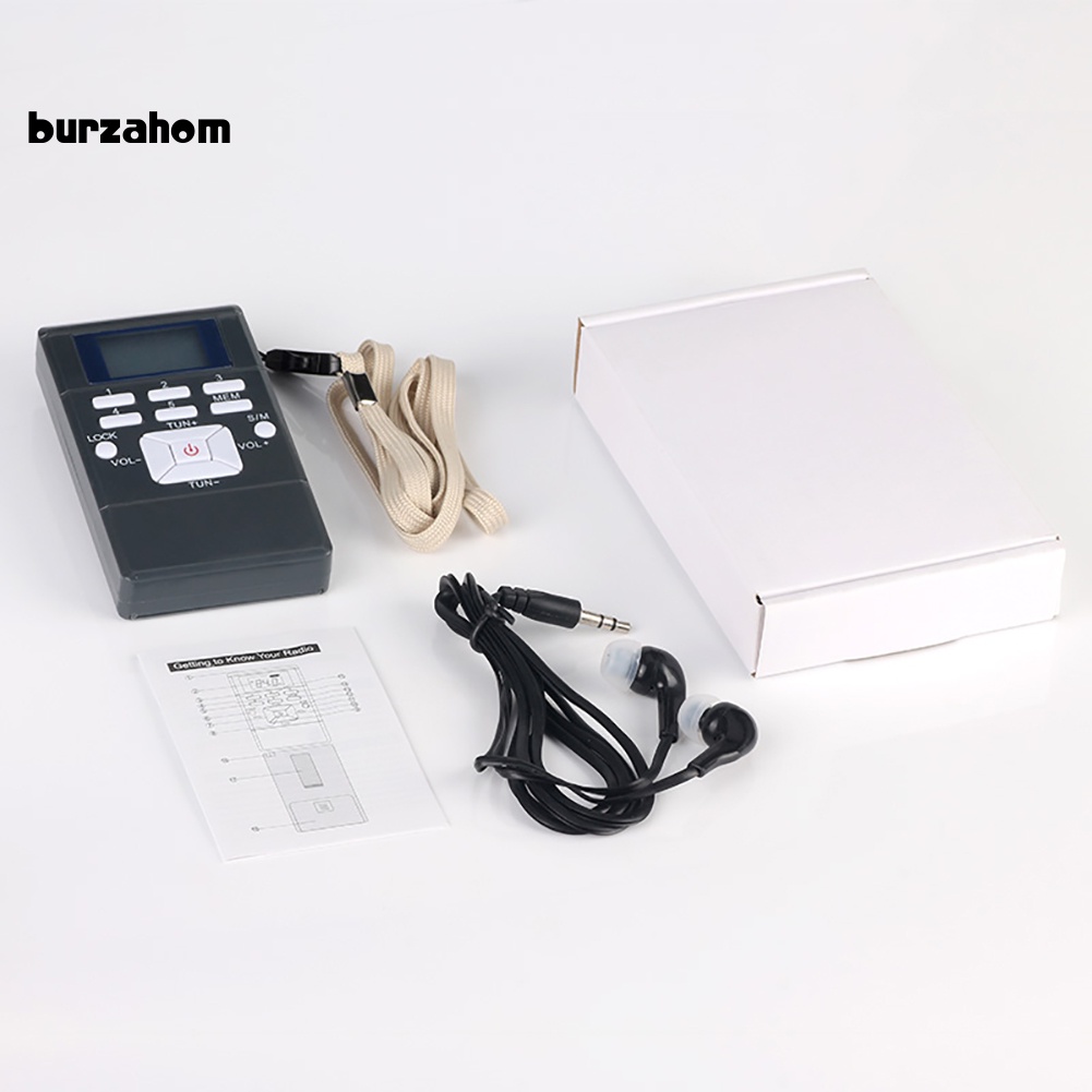 Radio FM Mini HRD-102 2 Kênh Kỹ Thuật Số Có Tai Nghe