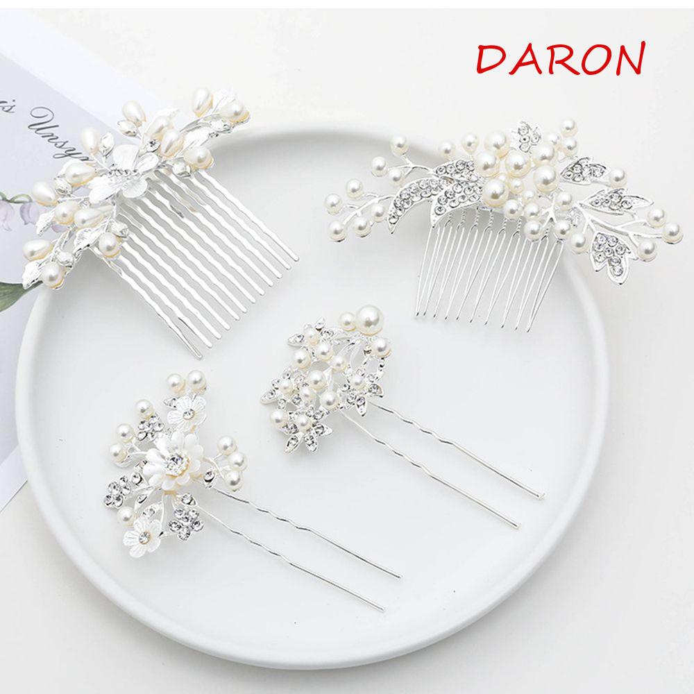 Lược Cài Tóc Bằng Hợp Kim Thiết Kế Đơn Giản Phong Cách Hàn Quốc