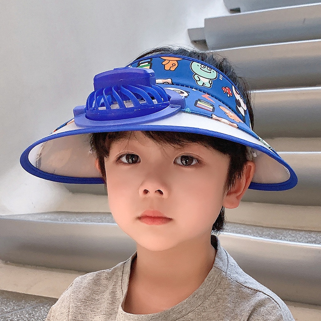 Mũ Vành Cỡ Lớn Thoáng Khí Họa Tiết Hoạt Hình Dễ Thương Cho Bé