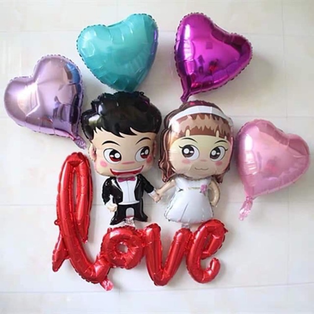 Bóng Hình Cô Dâu - Chú Rể - Nhẫn Kim Cương Trang Trí Phòng Cưới