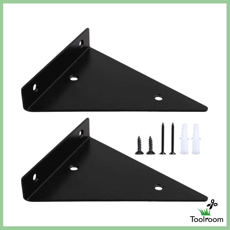 Giá Đỡ Bằng Kim Loại Gắn Góc Tường Tiện Dụng Cho Nhà Để Sách