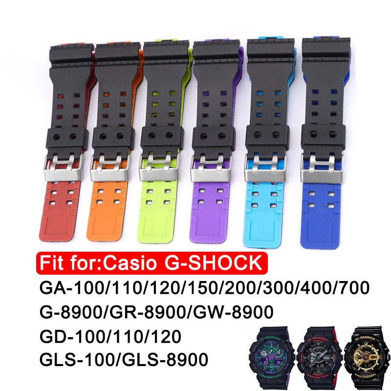 Dây Đeo Cao Su Mềm Thay Thế Cho Đồng Hồ Casio G-SHOCK GA100 / 110 / 120 / 140 / 300 / 400 / 700 GD10