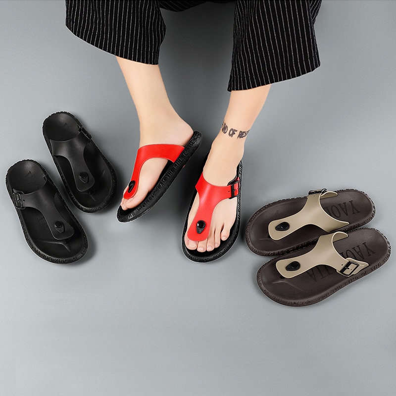 Thời trang dép tông dép rencho không thấm nước dép dép nam sandal dép đi biển dép đúc quai ngang đep nam