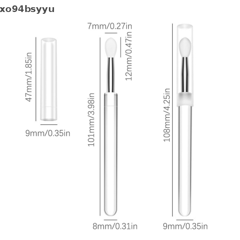 Cọ Tô Son Môi Xo94Bsyu Bằng Silicon Kèm Nắp Chống Bụi Tiện Dụng
