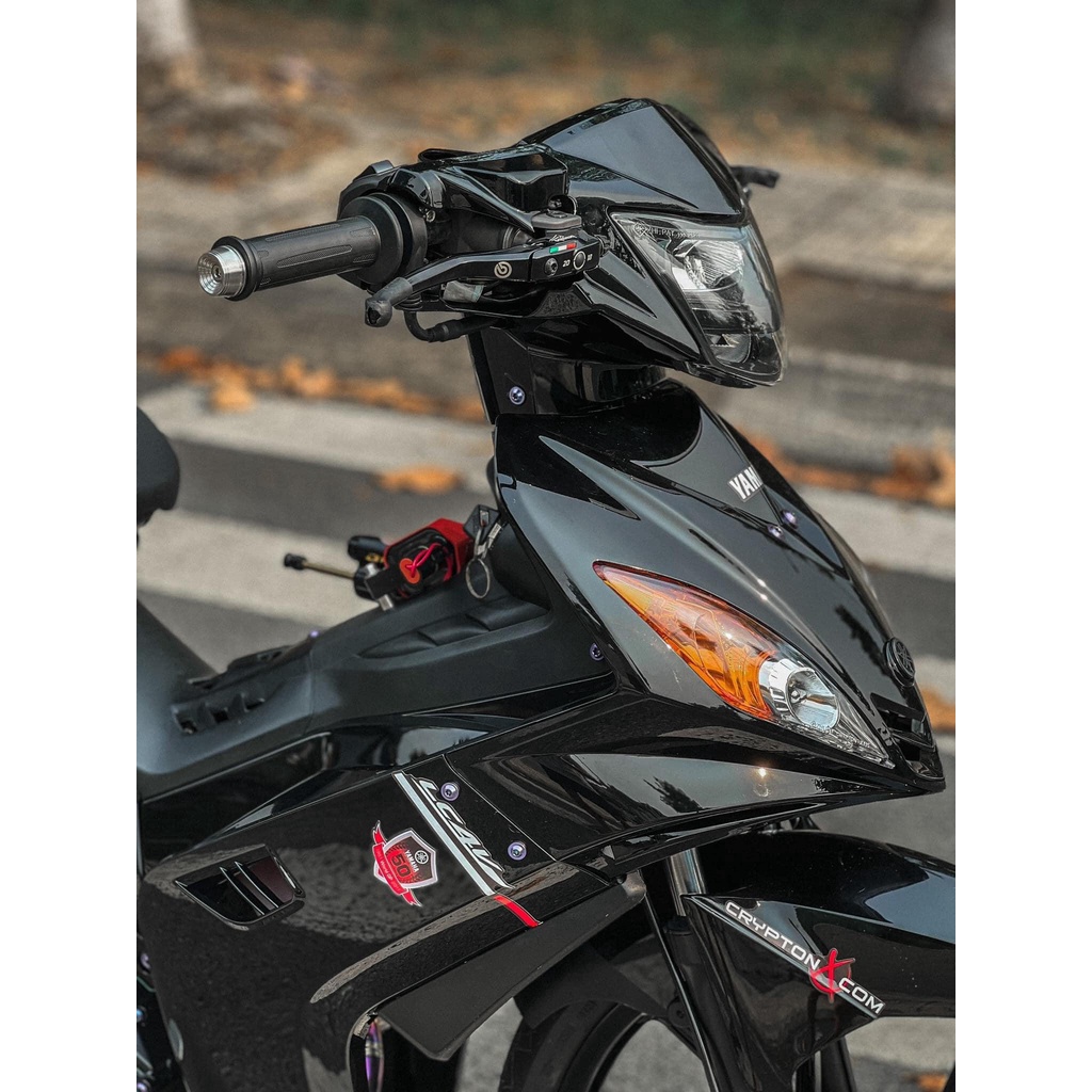 Tem rời Exciter2010 - Mẫu CryptonX Trắng Đỏ đơn giản cực đẹp