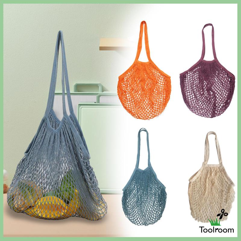 Set 4 Túi Lưới Mua Sắm / Đi Biển / Rau Củ Quả Có Thể Giặt Sạch