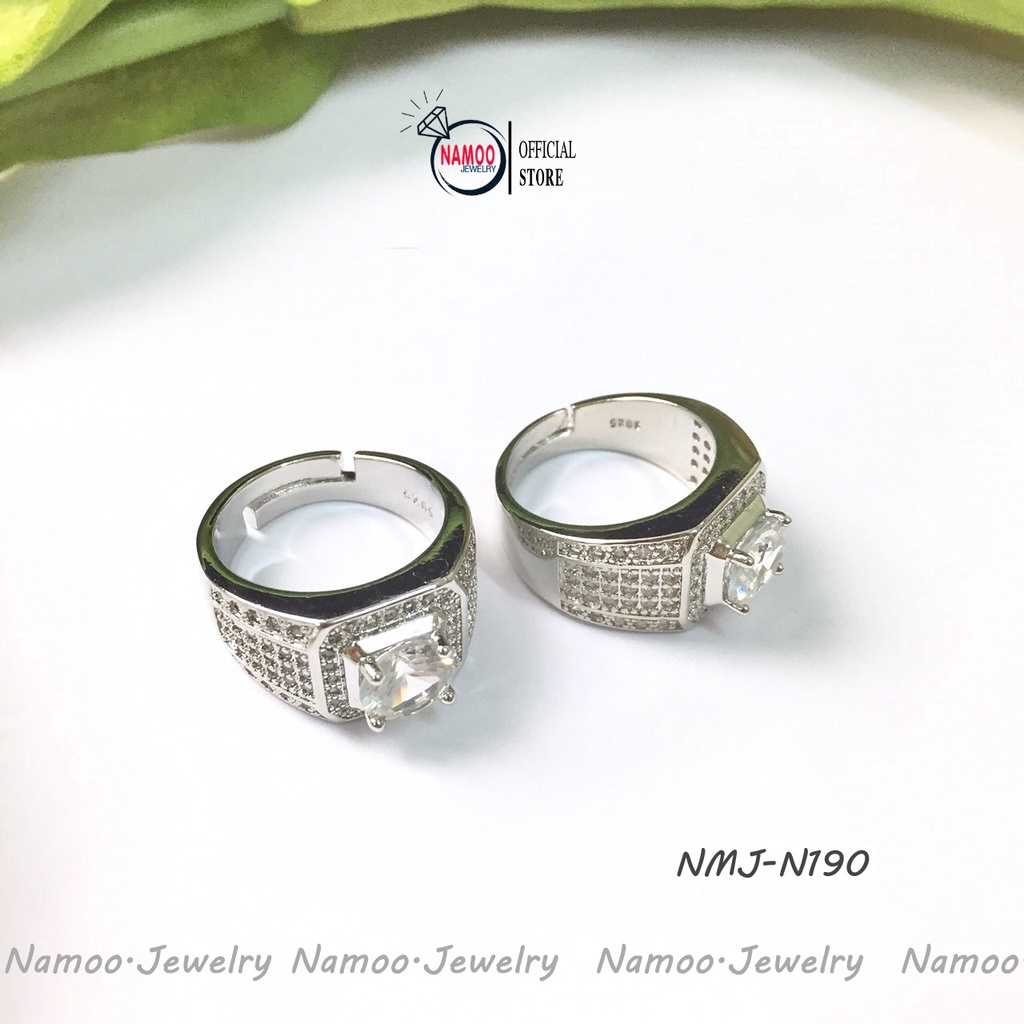 Nhẫn Nam NMJ N190 Bản Lớn Tự Chỉnh Độ Rộng