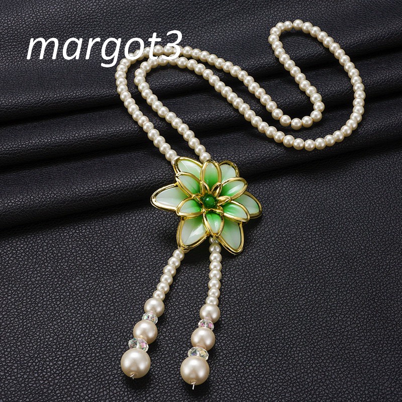 Vòng cổ Chuỗi Hạt Ngọc Trai Nhân Tạo Phong Cách Cổ Điển Cho Nữ