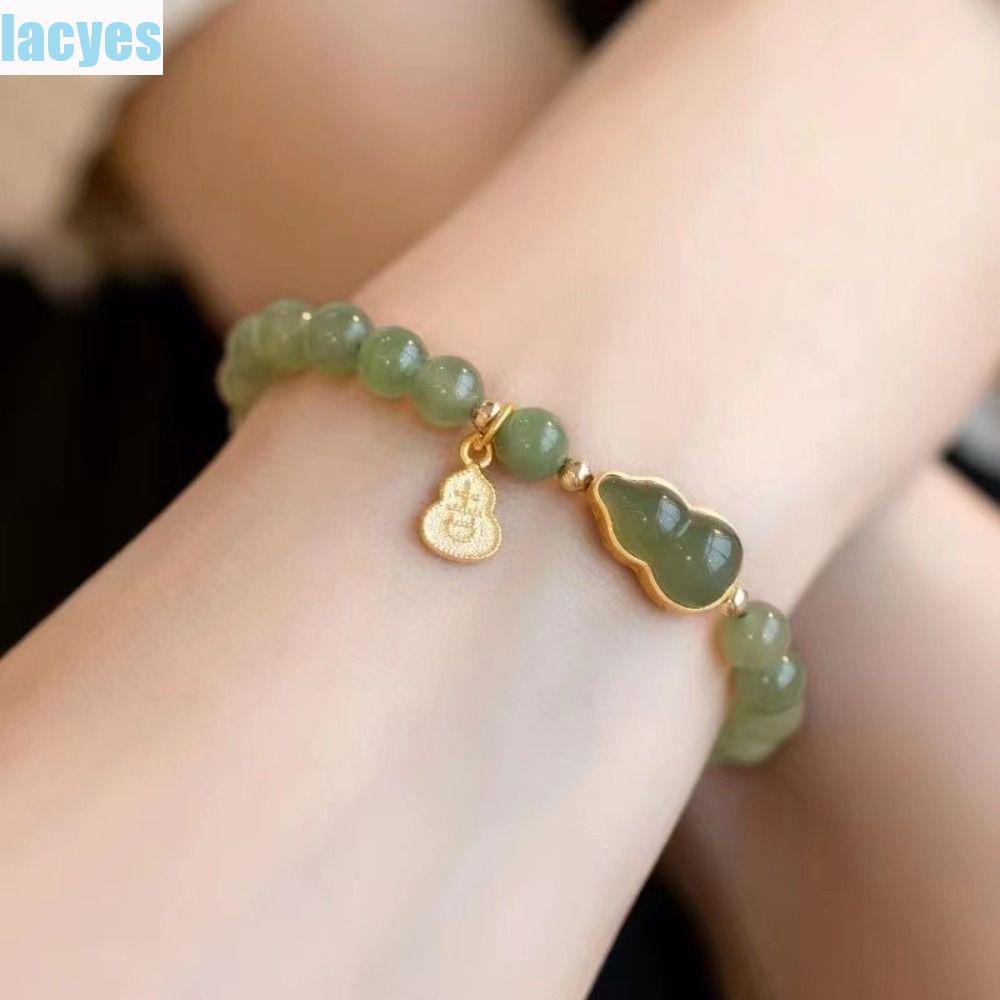 Vòng Tay Mặt Hình Hồ Lô Phong Cách Retro Cho Nữ