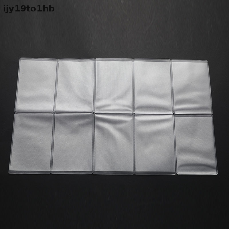 10pcs PVC thẻ rõ ràng bìa để bảo vệ thẻ tín dụng không thấm nước chủ thẻ Túi mới