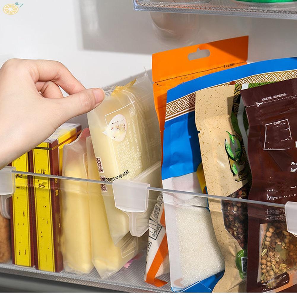 【VARSTR】Partition Your Refrigerator for Efficient Storage with 4 Pcs of Shelf Organizers
