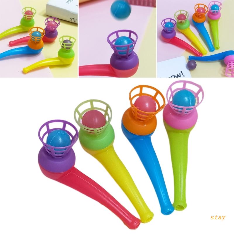 Đồ chơi trẻ em Thổi Bóng + Ống Thổi Bằng Nhựa Nhiều Màu Vui Nhộn Dành Cho Bé Gái