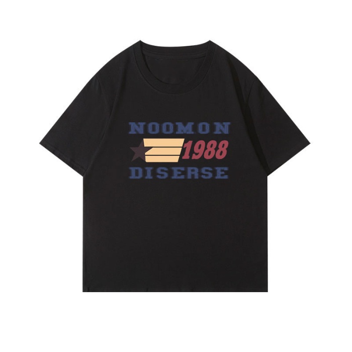 Áo Thun 100% Cotton Tay Ngắn Cổ Tròn In Họa Tiết Phong Cách Hàn Quốc Cho Nữ