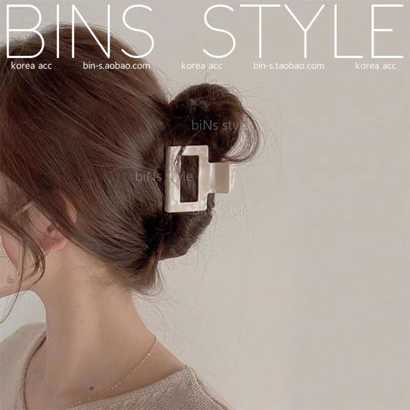 Kẹp Tóc Càng Cua Họa Tiết Hình Học Đơn Giản Thời Trang Hàn Quốc Chất Lượng Cao