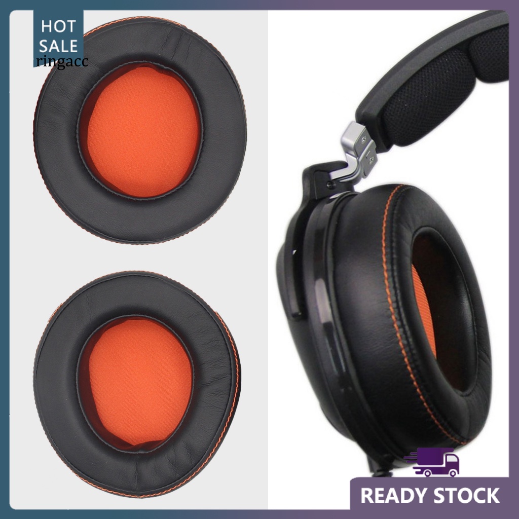 1 Cặp Đệm Tai Nghe Giảm Tiếng Ồn Bằng Da Giả Protein Màu Đen Thân Thiện Với Da Cho Steelseries 9H NaVi