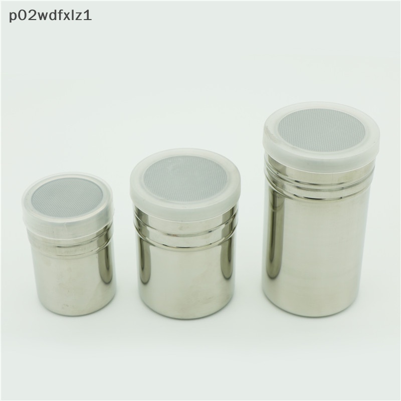 New Thép không gỉ sô cô la Shaker Icing đường bột ca cao bột cà phê sifter on sale