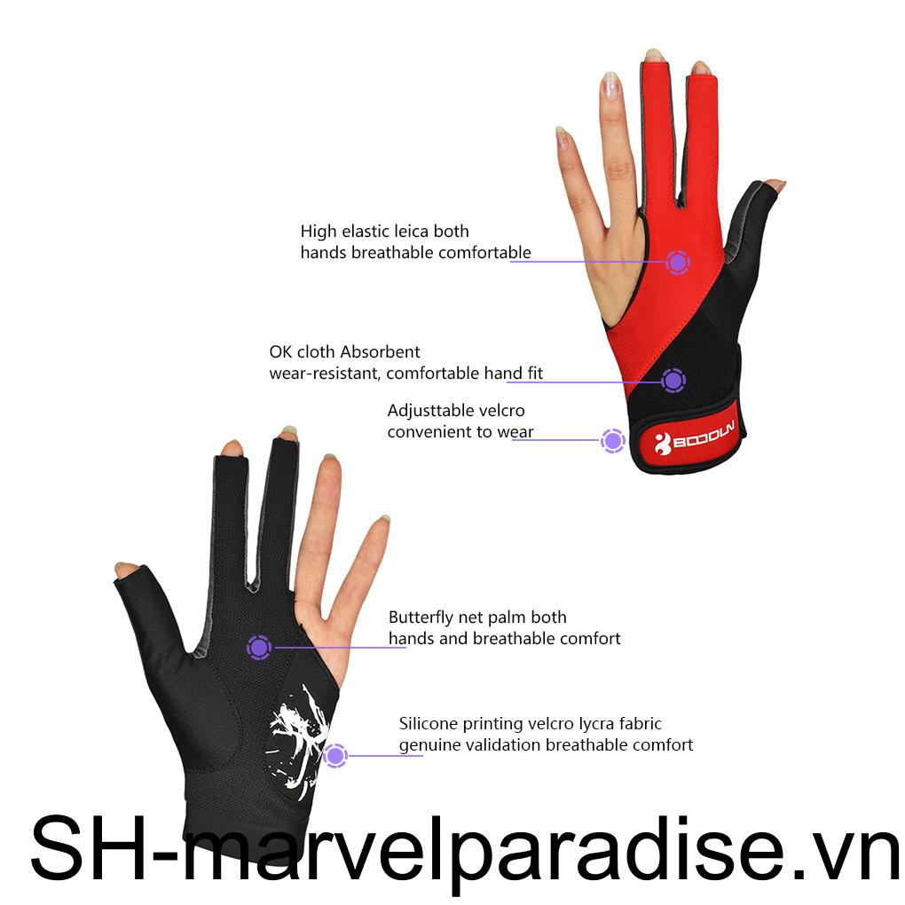 Găng Tay Ba Ngón Chống Trượt Chuyên Dụng Chơi Bi Da