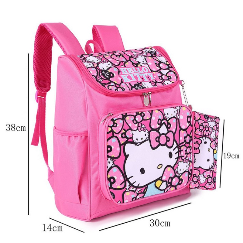 Ba Lô Đi Học Sức Chứa Lớn In Họa Tiết My Melody Kuromi Hellokitty Cinnamoroll Dễ Thương Cho Bé Gái