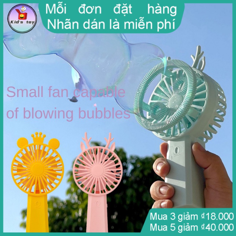 quạt cầm tay mini sạc điện quạt mini sạc điệnquạt sạc pinlưới bọc quạt an toàn cho béquạt mini cho béquạt sưởi mini Quạt Thổi Bong Bóng Tự Động Mini Etfs0504 Họa Tiết Hoạt Hình Dễ Thương Cho Bé