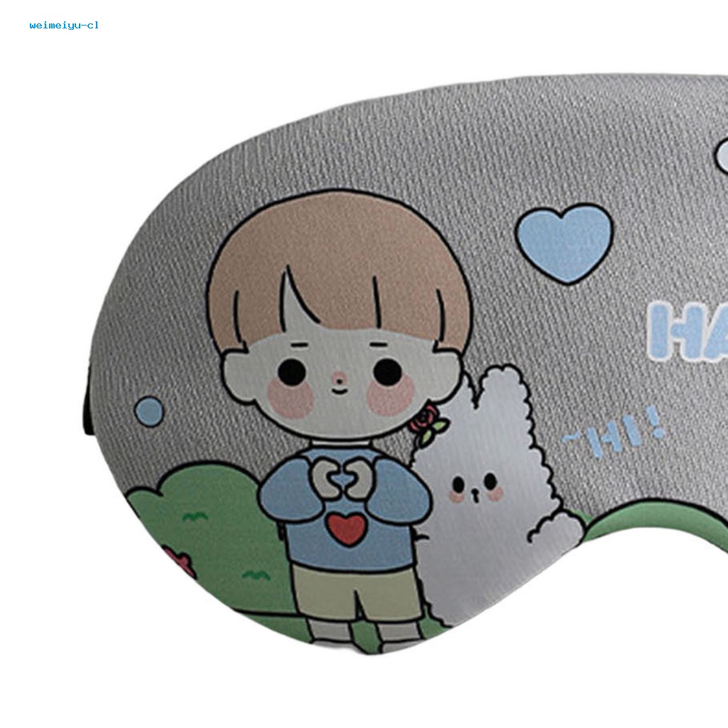 1 Bộ Vỏ Bọc Mắt Ngủ Co Giãn Họa Tiết Vui Nhộn