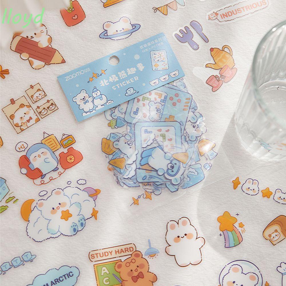 Sticker Hoạt Hình Kawaii Dán Trang Trí Sổ Tay DIY Chống Nước