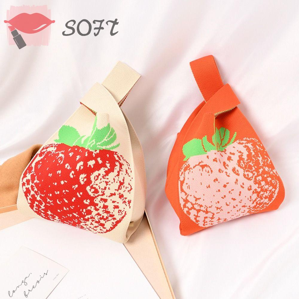 Túi Xách Đeo Vai Dệt Kim Có Thể Tái Sử Dụng Cho Nữ