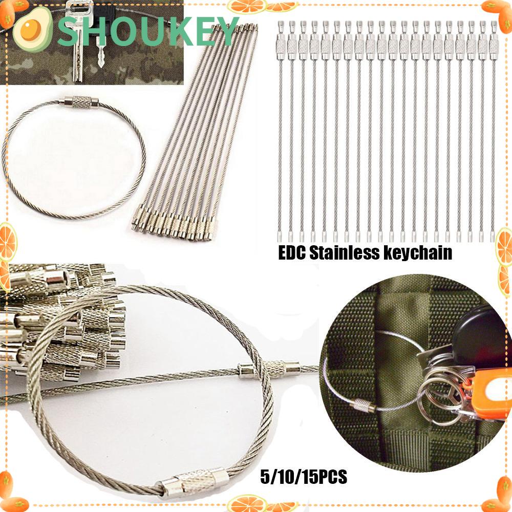 Set 5 / 10 / 15 Móc Chìa Khóa Chất Lượng Cao Tiện Dụng Giá Đỡ