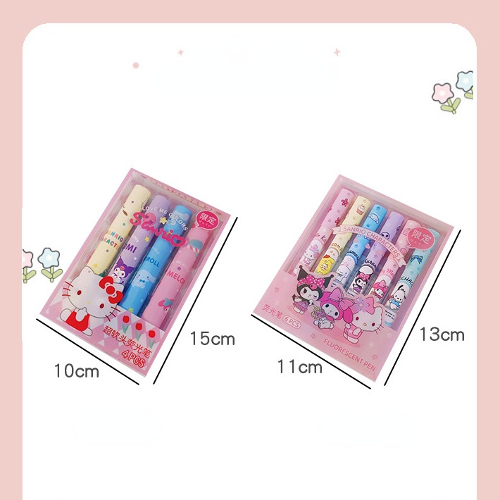 Phấn Bắt Sáng Sanrio Họa Tiết Hoạt Hình Graffiti Nhiều Màu Sắc Dễ Thương diy