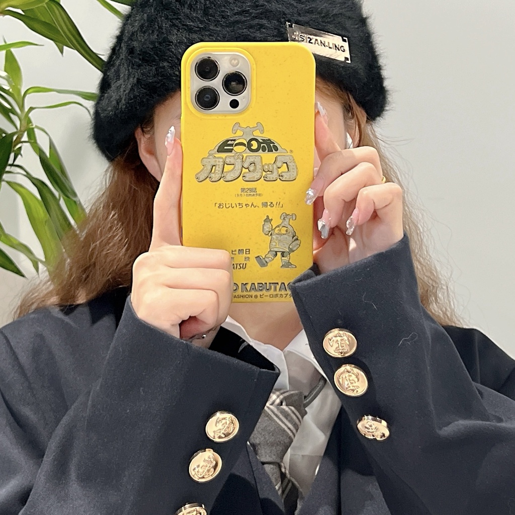 Ốp Điện Thoại PC Viền Silicon Mềm Chống Sốc Họa Tiết Hoạt Hình Đơn Giản Cho iPhone 14 13 12 11 PRO MAX