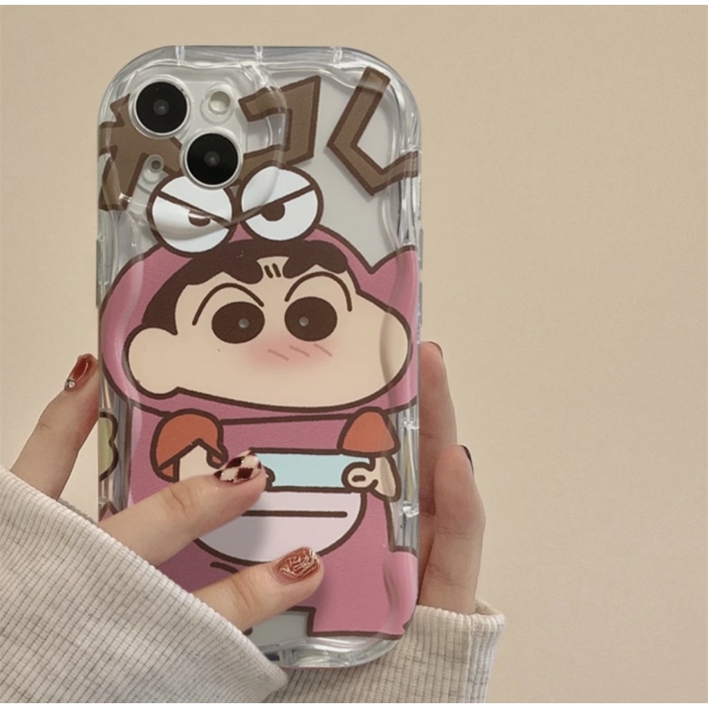 ✅Ốp Điện Thoại Mềm In Hình Shin-Chan Dễ Thương Cho Iphone 11promax 13 12 xr xs 14 X2YR