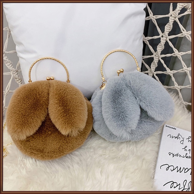 Túi Đeo Chéo Vai Kiểu Tai Thỏ Hoạt Hình Thời Trang Sành Điệu Cho Nữ