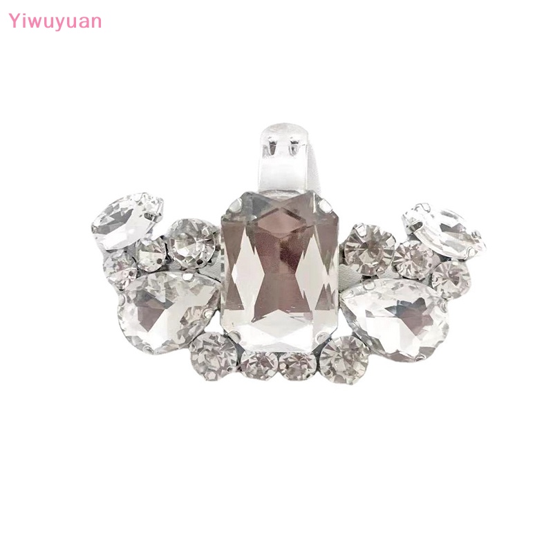 1 Phụ Kiện Kẹp Giày Cao Gót Đính Đá Lấp Lánh DIY Mới