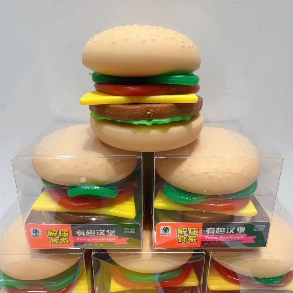 Mới Đồ Chơi Xốp Squishy Giảm Stress Hình Hamburger Dễ Thương Cho Bé