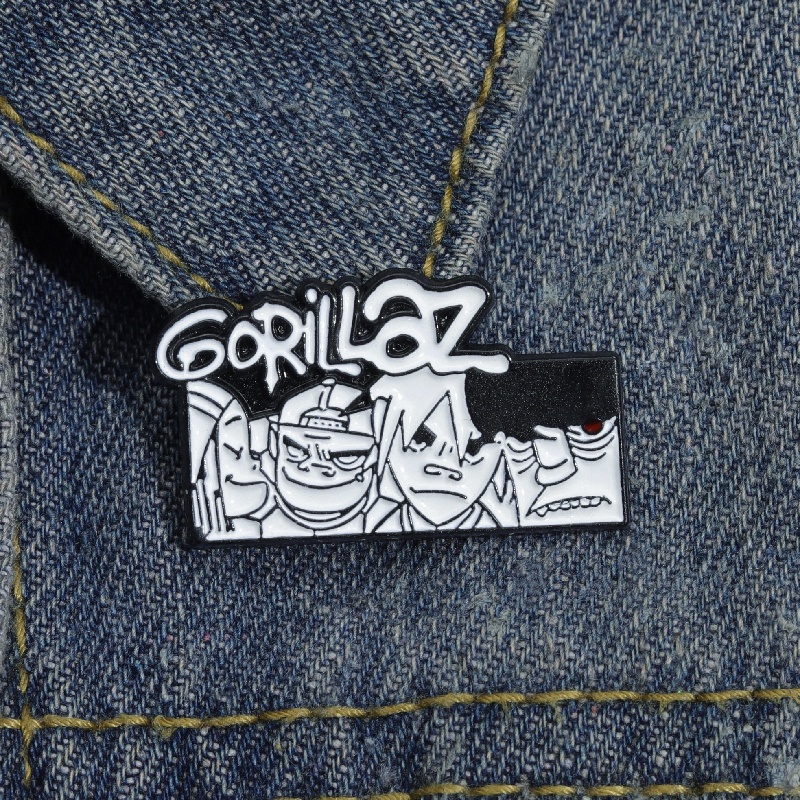 Huy Hiệu Cài Áo Hình Gorillaz Thời Trang