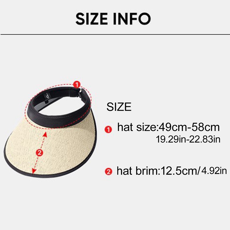 Ygt Mũ Lưỡi Trai Hở Chóp Chống Nắng Phong Cách Hàn Quốc Thời Trang Đi Biển Mùa Hè Cho Nữ