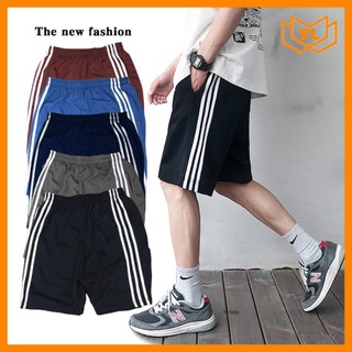 Quần đùi 3 sọc nam nữ quần short nam nữ vải thun 3 sọc thể thao mặc nhà qđ20