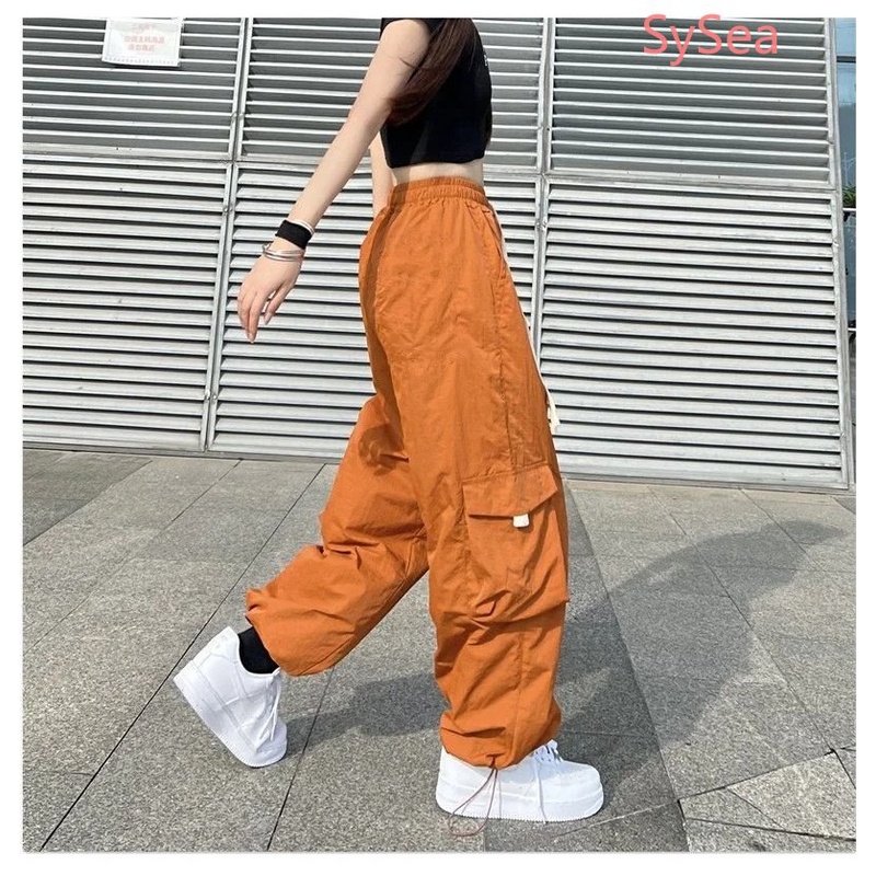 Quần Dài Dáng Rộng Phối Túi Plus Size Cho Nữ