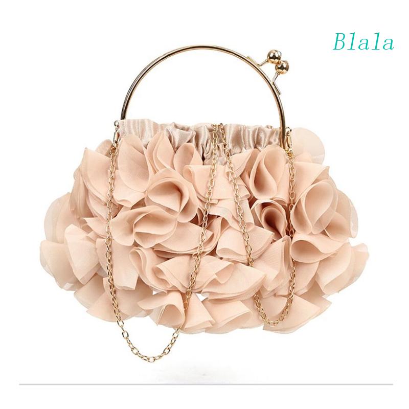 Túi Đeo Chéo Vải Satin Họa Tiết Hoa Thời Trang Cho Nữ