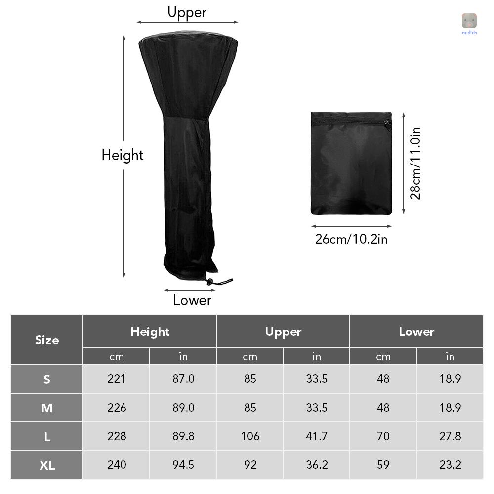 Vỏ Bọc Máy Sưởi Ngoài Trời Bằng Vải Oxford Bền Chống Nước Chống Bụi