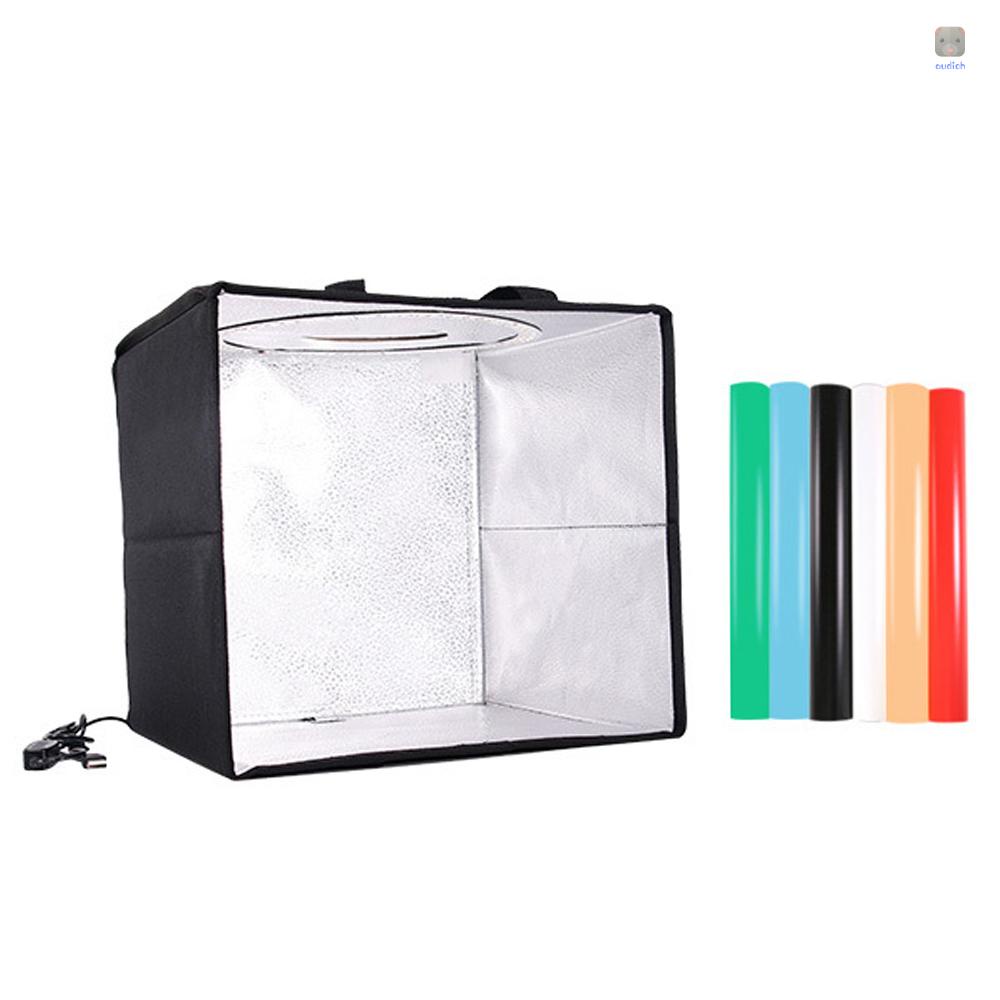 Lều Chụp Ảnh Có Đèn LED 144 Bóng Mềm Cổng USB Mang Đi Tiện Dụng