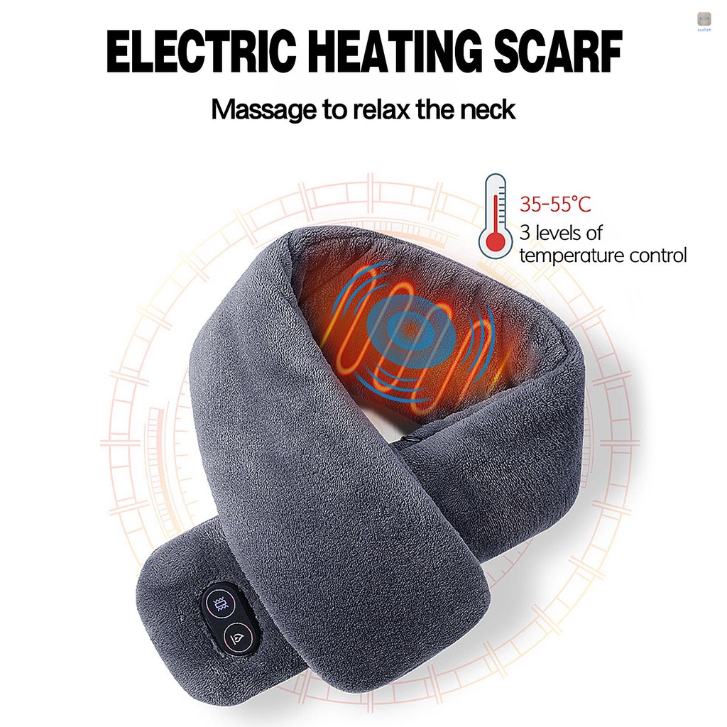 Khăn Choàng Cổ Mềm Mại Mát Xa Giữ Ấm Mùa Đông Cho Nam Nữ