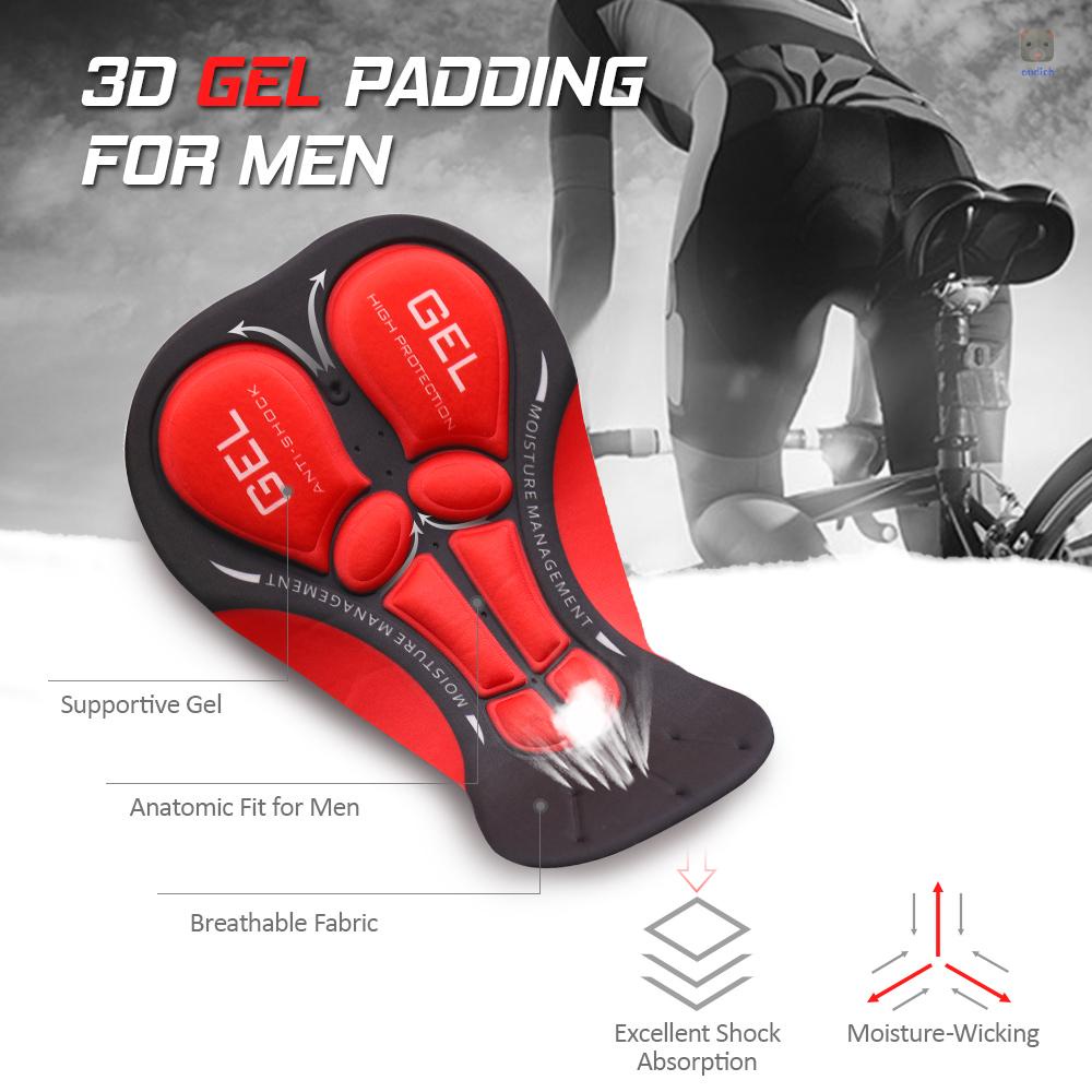 Quần Short Đạp Xe Có Đệm Gel Thoáng Khí Nhanh Khô Cho Nam