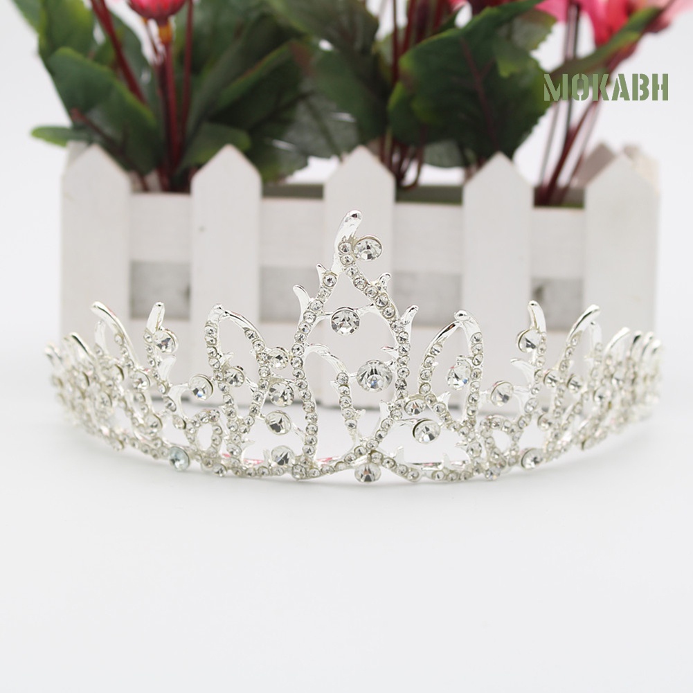 [Mok Abh] Vương Miện Đính Đá Lấp Lánh Dùng Cho Cô Dâu