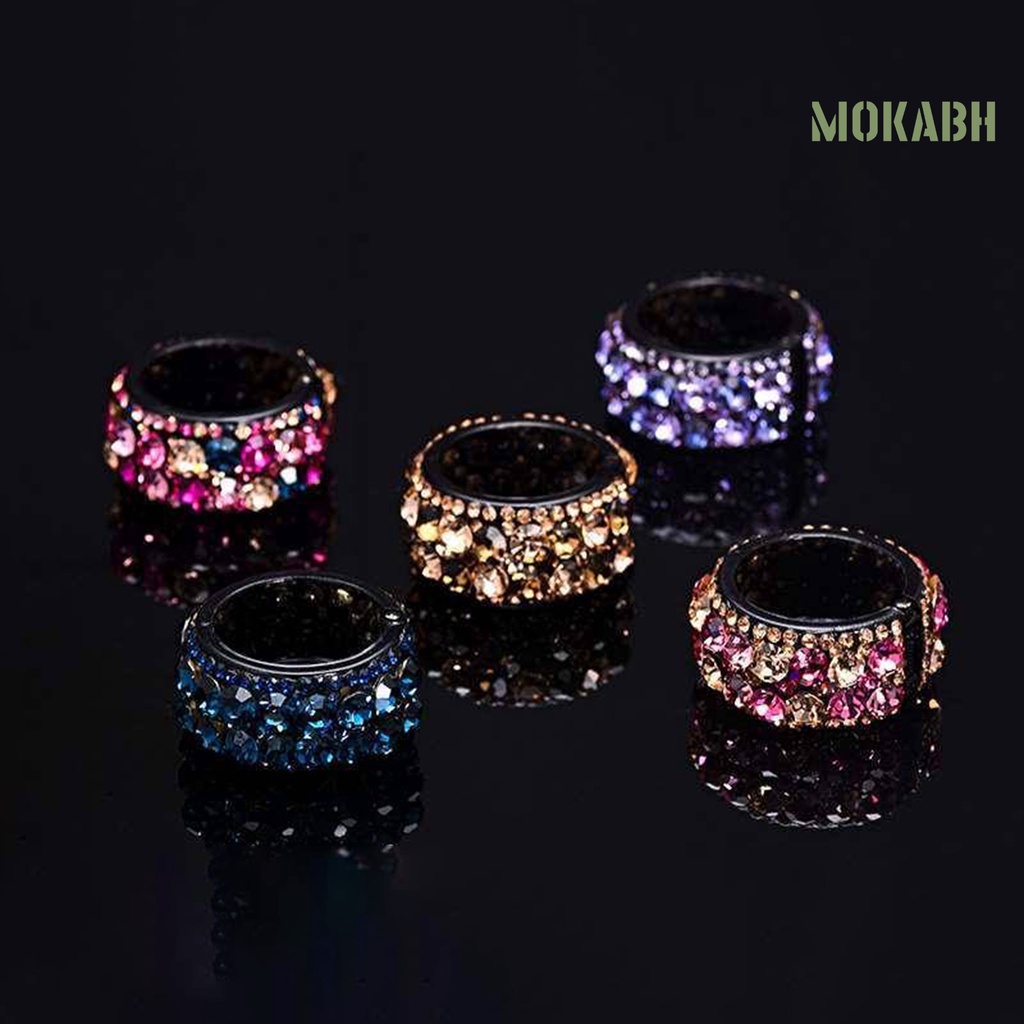 Kẹp Tóc Đuôi Ngựa Đính Đá Nhiều Màu Sắc Chống Trượt